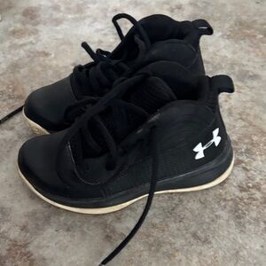 Under Armour Kids Black Sneakers with White Logo